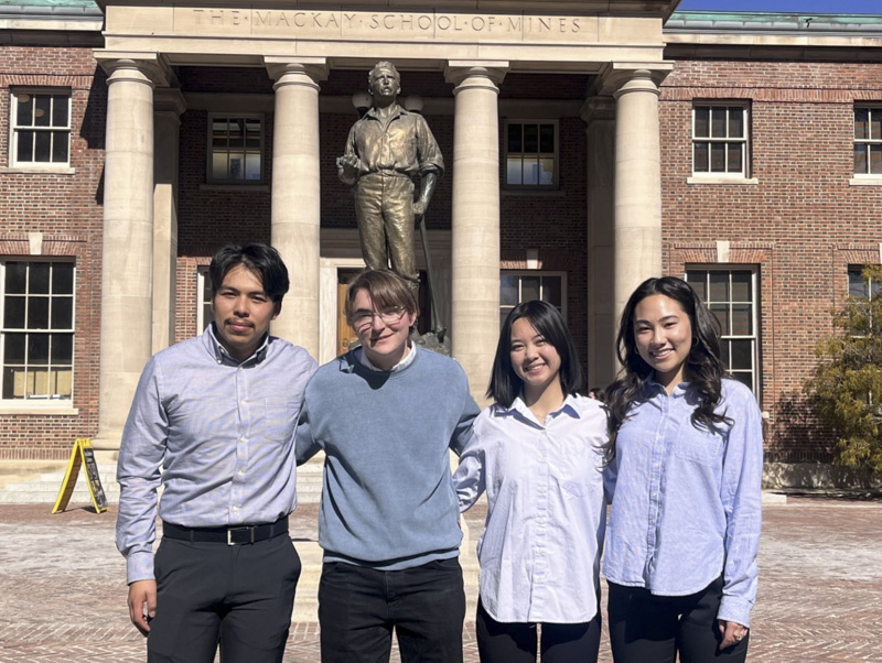 Team CEE 15, left to right, is Filadelfo Hernandez-Angel, Cody Prentiss, Elany Capacia and Kyla Lowery.