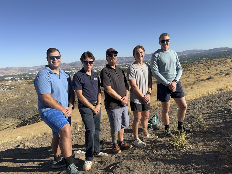 Team CEE 18 is Pat Phelps, Hilario Sanchez, Blake Hardin, Logan Miceli and Austin Long.
