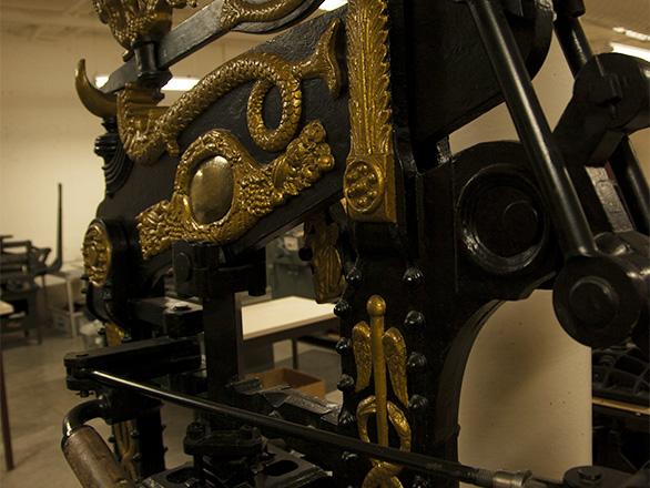 Old printing press