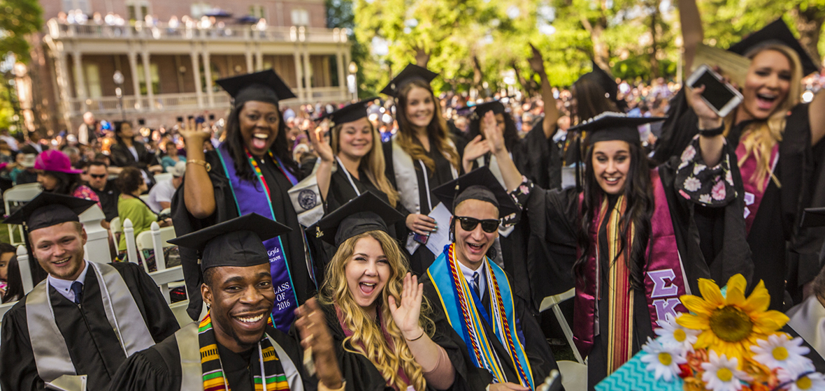 Students at Commencement